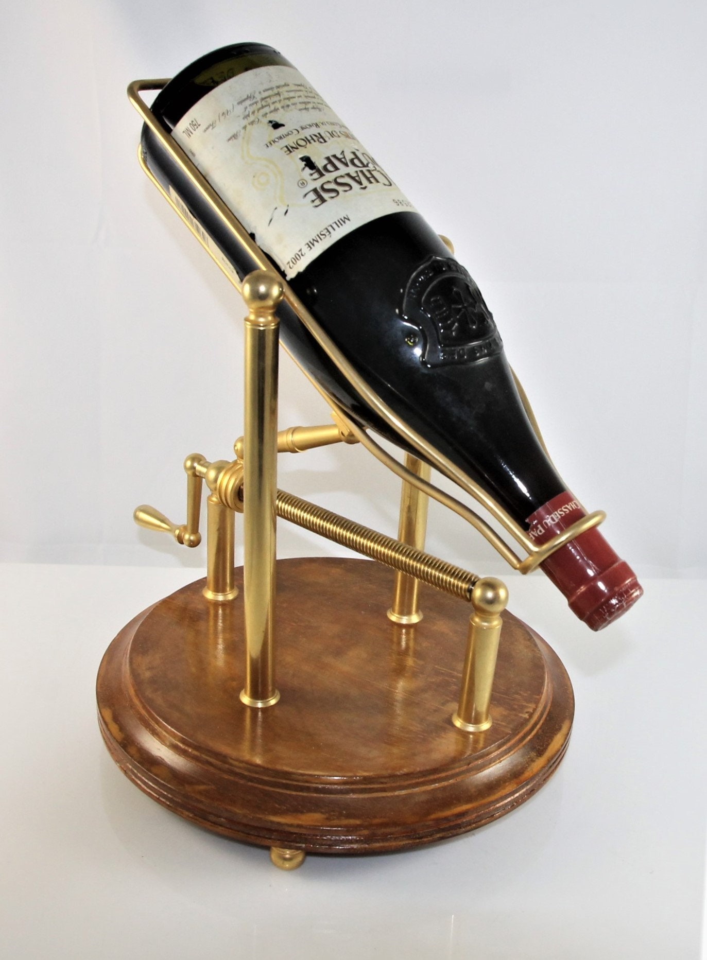 Vintage Decanting Cradle Goldplated/wine Decanter Etsy