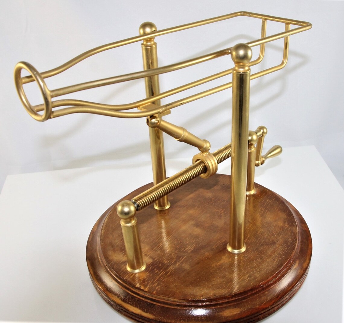 Vintage Decanting Cradle Goldplated/wine Decanter Etsy