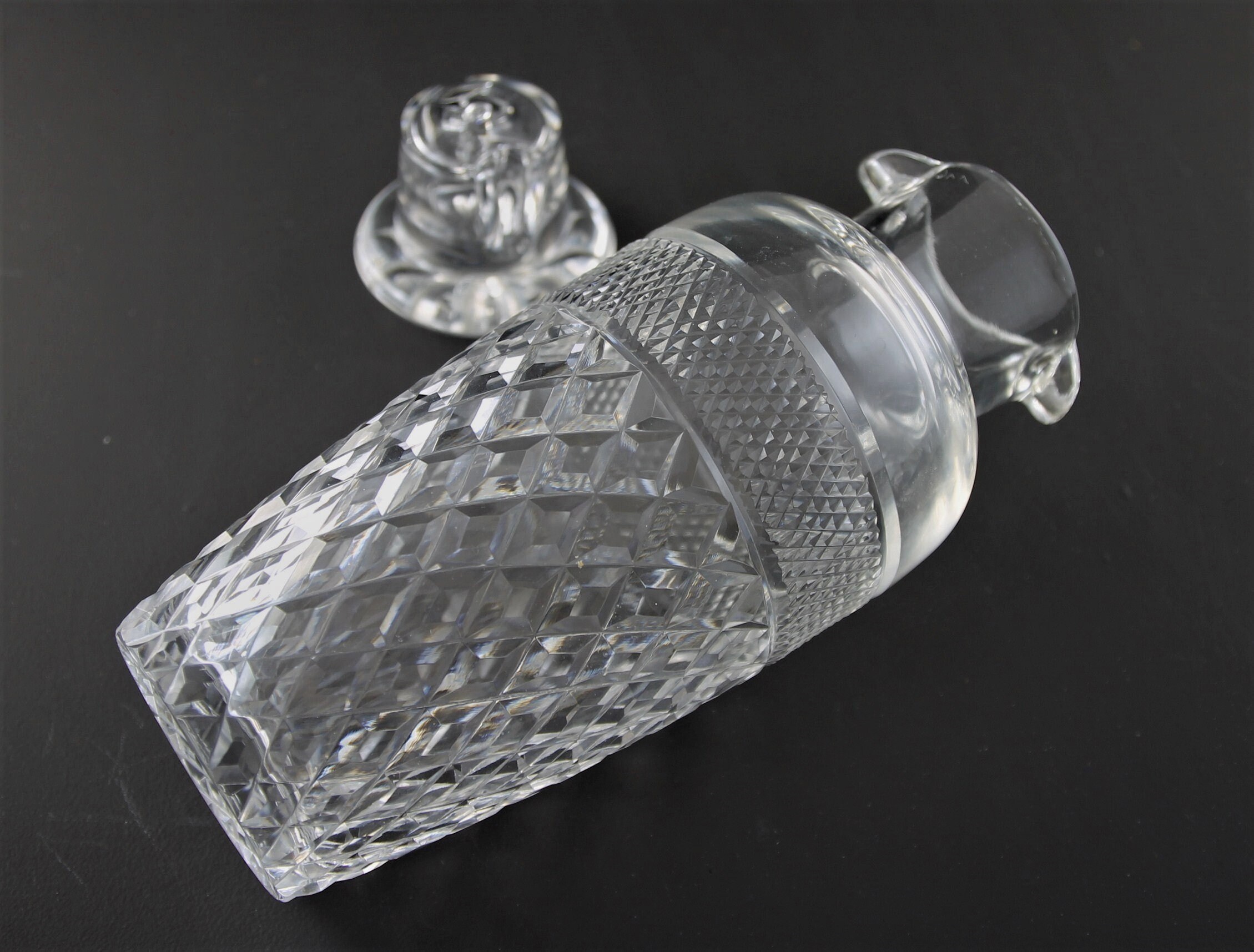 Vintage crystal glass cocktailshaker