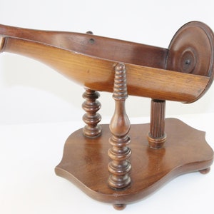 Antique unique wineserver/wooden decanting cradle