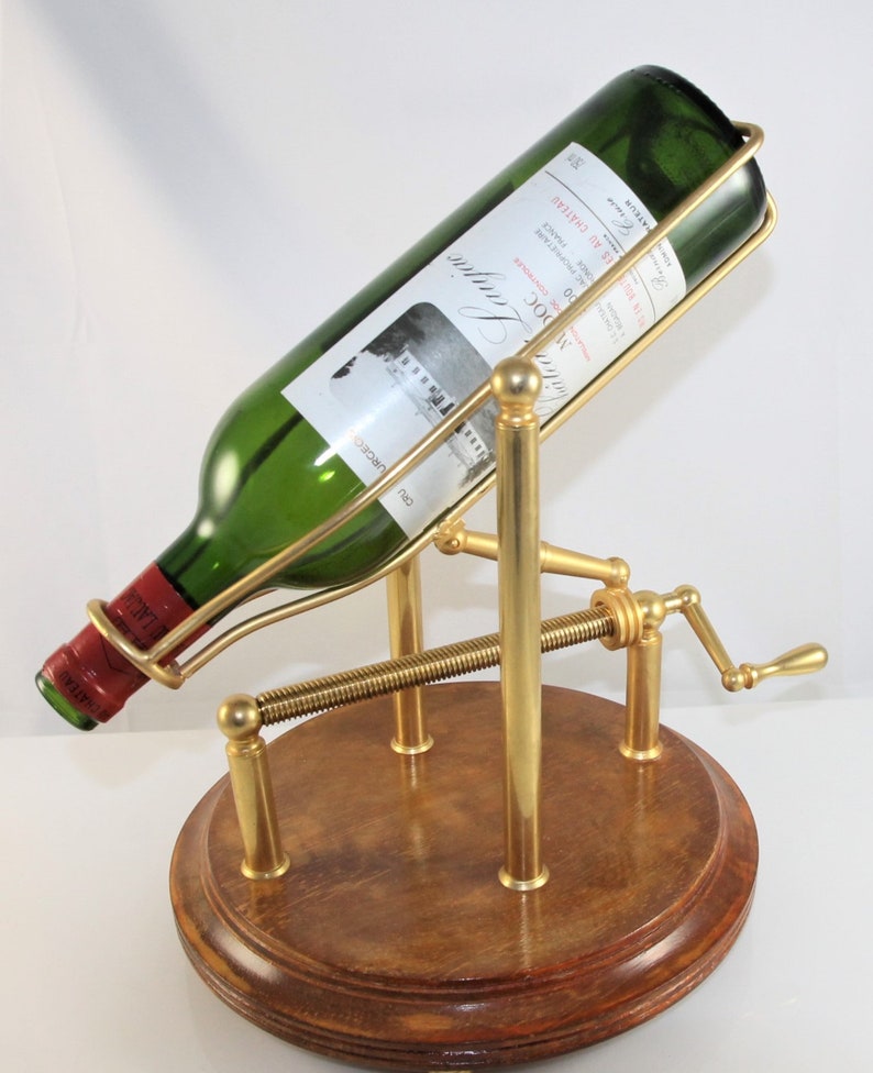 Vintage Decanting Cradle Goldplated/wine Decanter Etsy