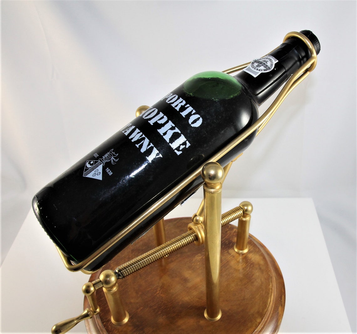 Vintage Decanting Cradle Goldplated/wine Decanter Etsy