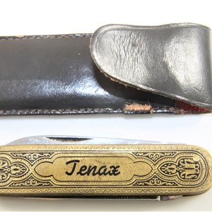 Vintage Tenax reclame pocketknife/toledo scales penknife