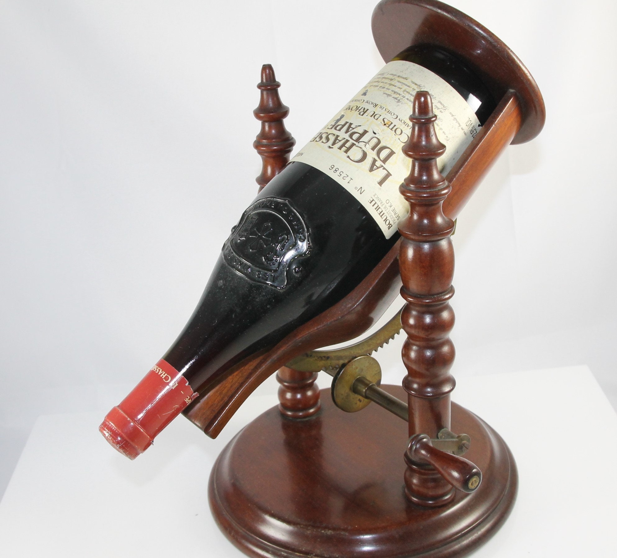 Antique Scarce Mahogany Wine Decanting Cradle Etsy UK