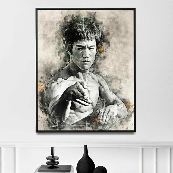 Bruce Lee - Wall Art Print | Canvas | Photo Block