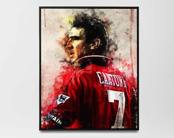 Manchester United Legends Football Canvas Wall Art Picture Print