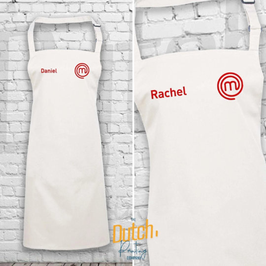 Personalised Printed Masterchef Apron Customised Name With Masterchef