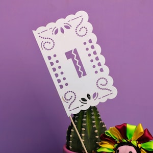 Table Number Flag  Papel Picado Destination Wedding Mexican Fiesta Seating Chart Wedding Numbers Centrepiece Guest Seat
