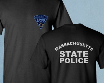 Nueva camiseta negra SWAT del Departamento de Policía del Estado de Massachusetts