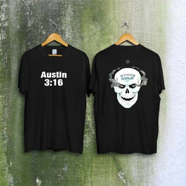 1998 WWF WWE STONE Cold Steve Austin316 Smoking Skull Vintage  Men's T shirt