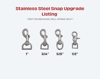Stainless Steel Snap Upgrade - Not for Individual Sale