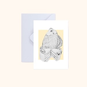 Fish Cake Blank Greetings Card