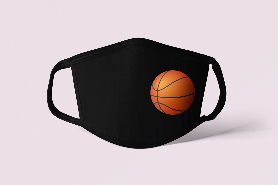 Basketball Face Mask Basketball Mask Basket Ball Washable Etsy