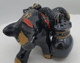 Vintage Pack Mule/Horse SaltandPepper Shakers