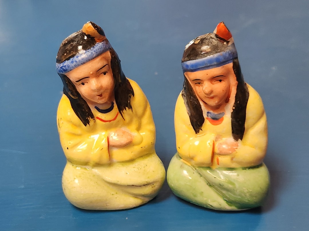 Indigenous Salt and Pepper Shakers - Etsy