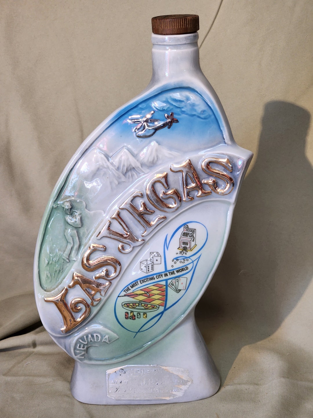 Jim Beam Las Vegas Whiskey Decanter Etsy