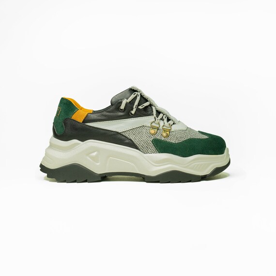 Lederen handgemaakte sneakers voor vrouwen Basketbalschoenen - Etsy België
