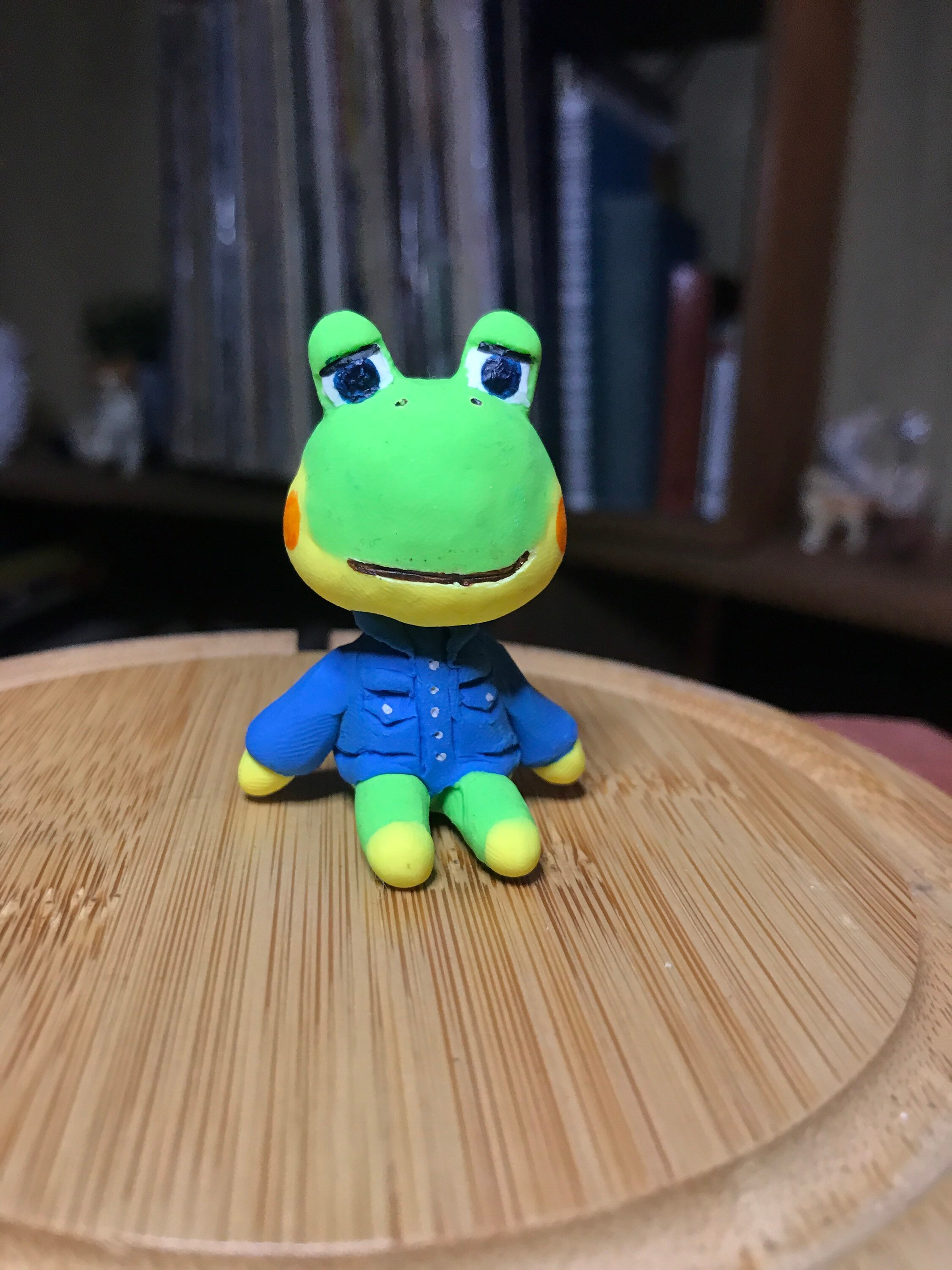 Animal Crossing Polymer Clay Figurine Henry Etsy