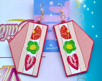 Fruit sandwiches | Earrings 