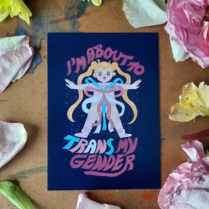 Trans my gender | Postcard