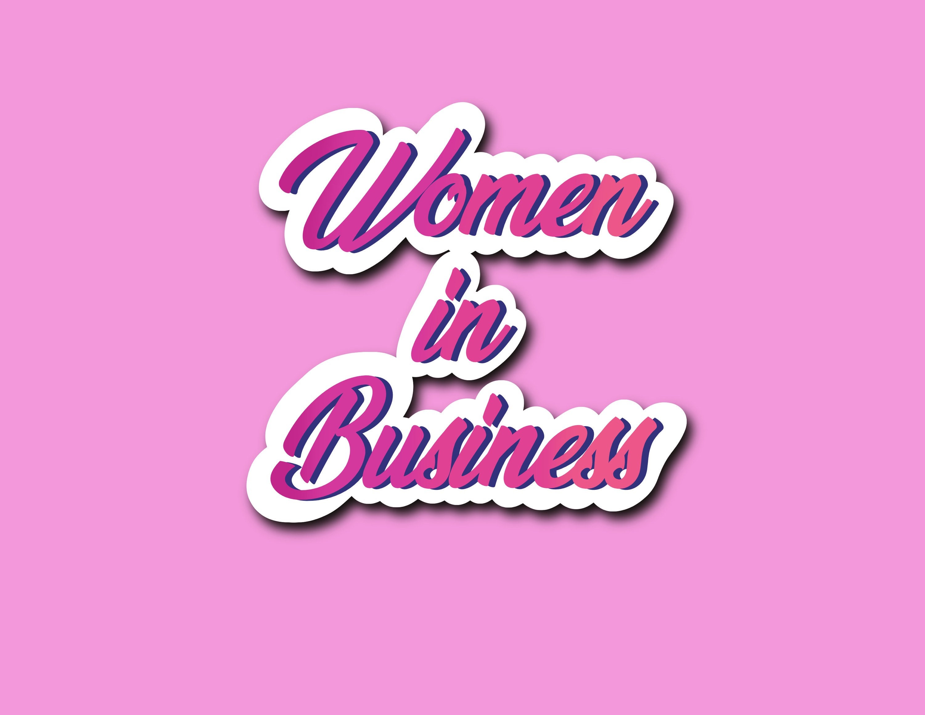 Women in Business Vinyl Sticker Waterproof Stickers Laptop Etsy