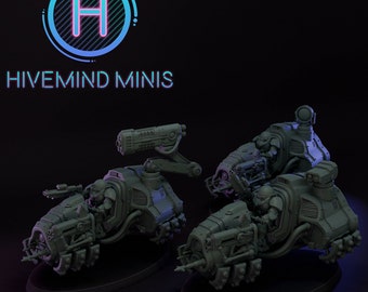 Droidkyn: Rovers - 3 Model - Space Dwarves - Hivemind Minis