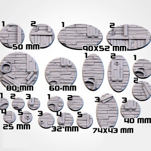 Wooden Bases - Multiple Sizes - Magnet Holes - Txarli Factory