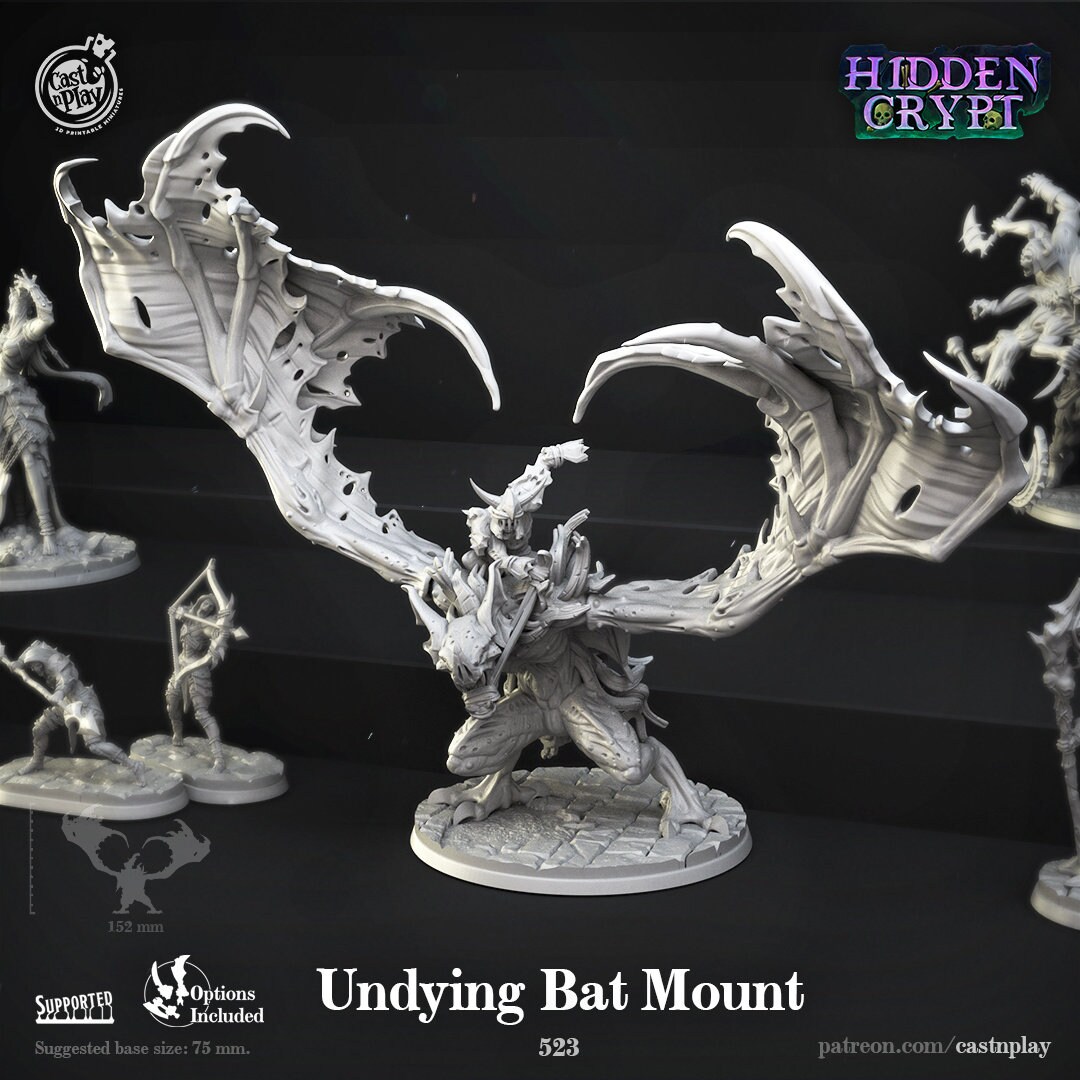 Dnd Riding Bat Undying Bat Mount - Bat Rider - 523 - Castnplay - Hidden Crypt ...