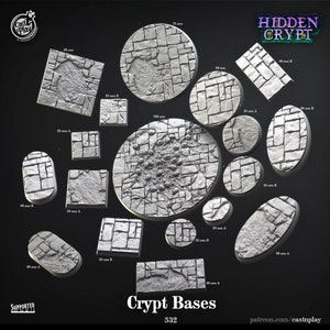 Crypt Bases - CastnPlay - Hidden Crypt - Dungeons and Dragons - Role Playing - Tabletop RPG