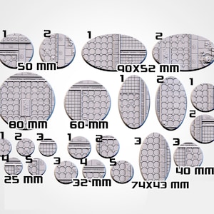 Royal Palace Bases - Multiple Sizes - Magnet Holes - Txarli Factory