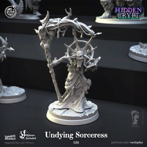 Undying Sorceress - Necromancer - 526 - CastnPlay - Verborgen crypte - Dungeons and Dragons - Rollenspel - Tafelblad RPG - Pathfinder