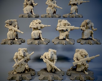 Rats: Riflerats - 10 Models - Mad's Minis