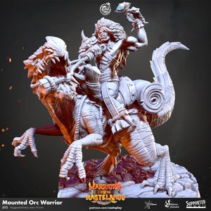 Mounted Orc Warriors - 593 - CastnPlay - Warriors of the Wasteland - Dungeons and Dragons - Role Playing - Tabletop RPG - Pathfinder