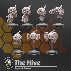 Droids: Support Drones - Squad of 8 - Space Communists - The Greater Good - The Hive
