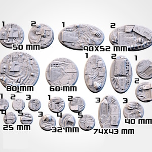 Egyptian Bases - Multiple Sizes - Magnet Holes - Txarli Factory