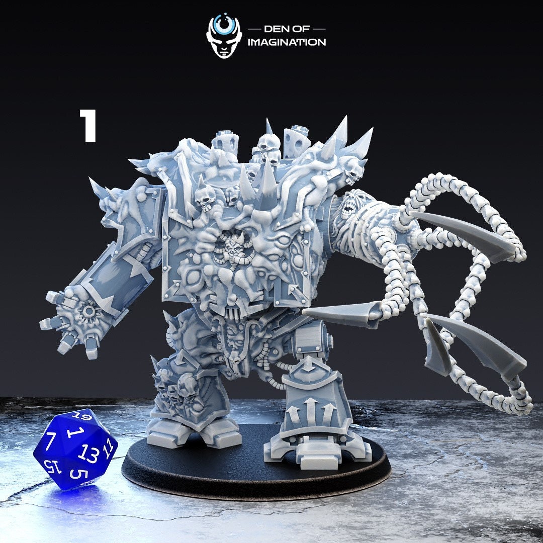 Chaotic Juggernought's - Infected Mechs - Single Model - Squad of 3 - Den of Imagination