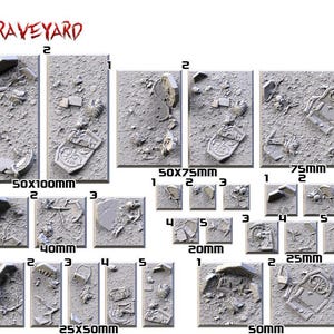 Basi quadrate per cimitero - Varie dimensioni - Fori magnetici - Txarli Factory