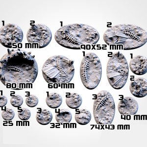 Alien Bases - Multiple Sizes - Magnet Holes - Txarli Factory