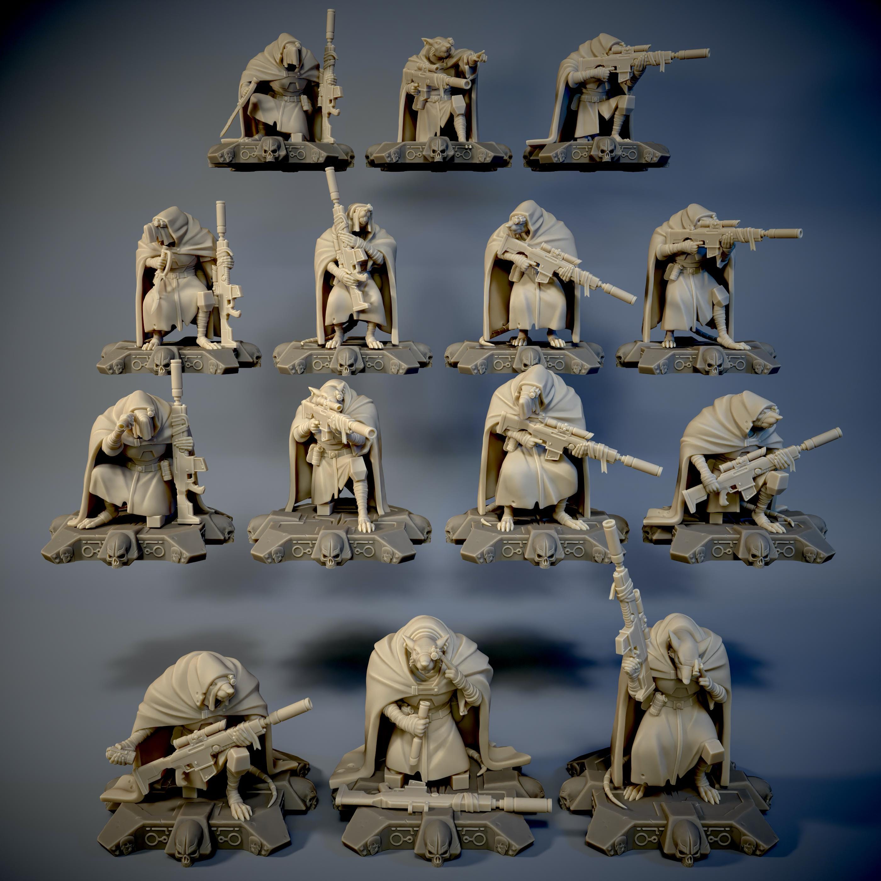 Rats: Oneshotrats - 14 Models - Mad's Minis - Etsy