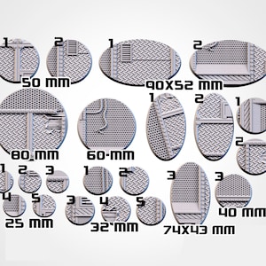 Factory Bases - Multiple Sizes - Magnet Holes - Txarli Factory
