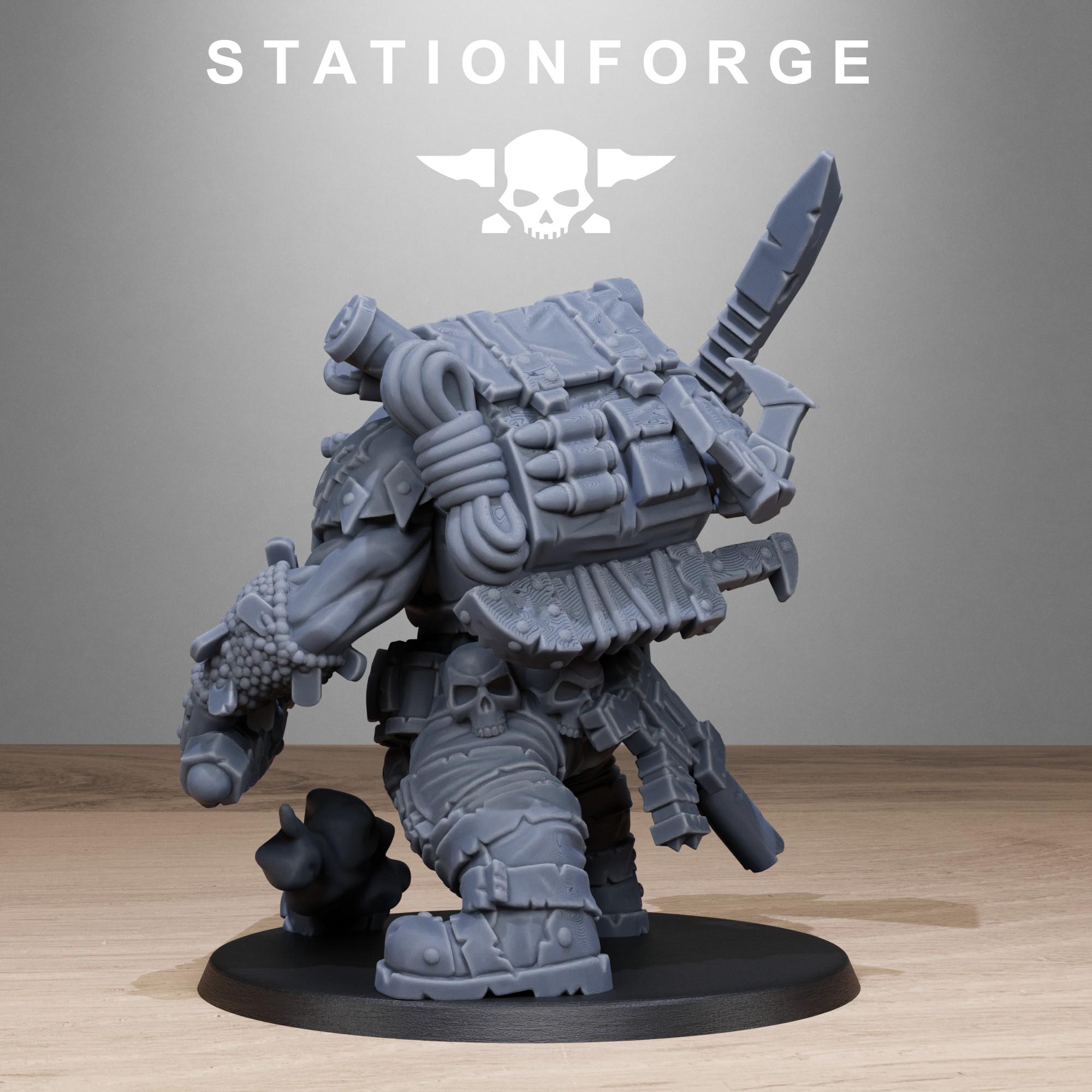 Orkaz Blackskull Boss – Miniatura Stationforge Per Wargame, Età 12+, Made In UK