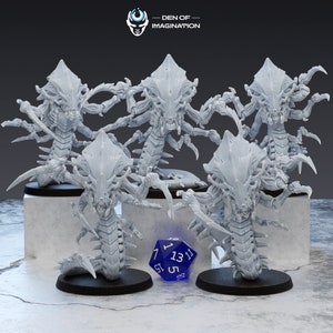Hive Kelth: Reavers - Hydralisk Zerg - Tyrannical - Single Model - 5 Models - Den of Imagination