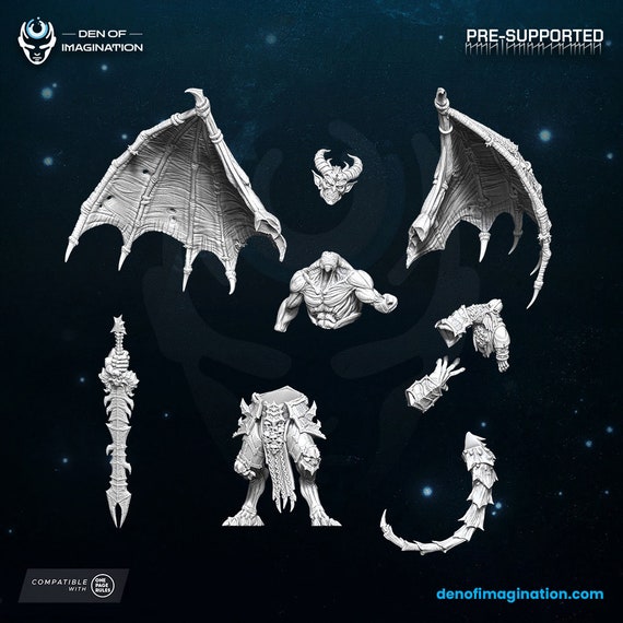 Infernal Demon Lord - Chaos Demon - Single Model - Den of