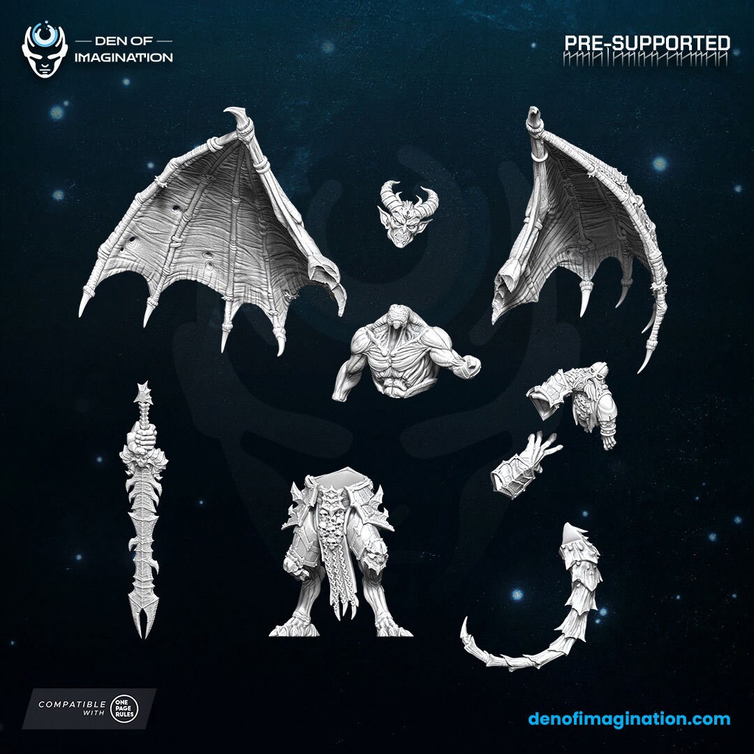 Infernal Demon Lord - Chaos Demon - Single Model - Den of