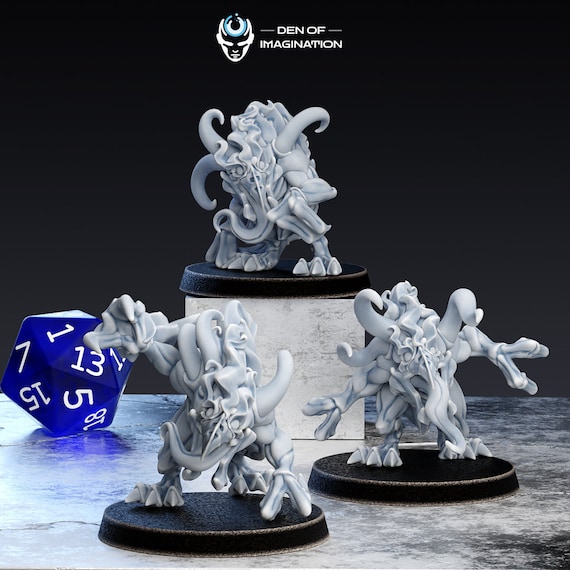 悪魔：炎の使い魔 - 3つのモデル - Den of Imagination - Etsy 日本