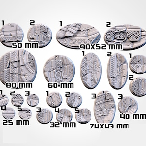 Ancestral Ruins Bases - Multiple Sizes - Magnet Holes - Txarli Factory
