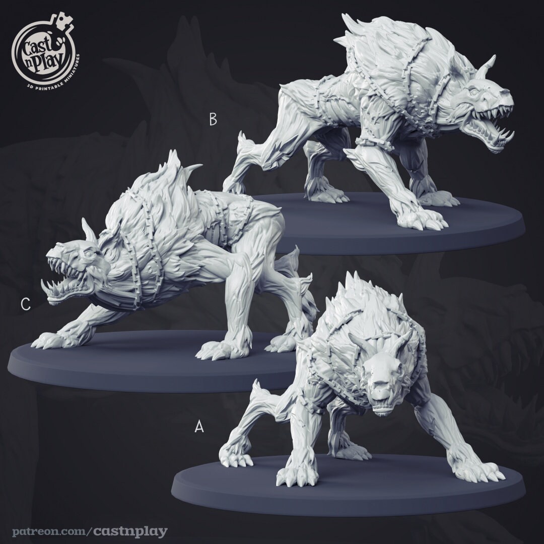 Garm - Hounds of Hell - Wolf Demons - Castnplay - Dungeons and Dragons ...