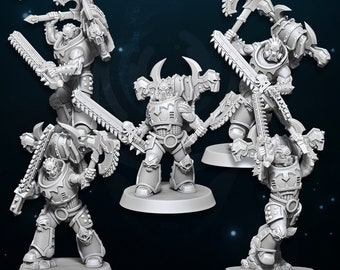 Chaos Terminator Squad Chaos Space Marines Warhammer 40K - Etsy
