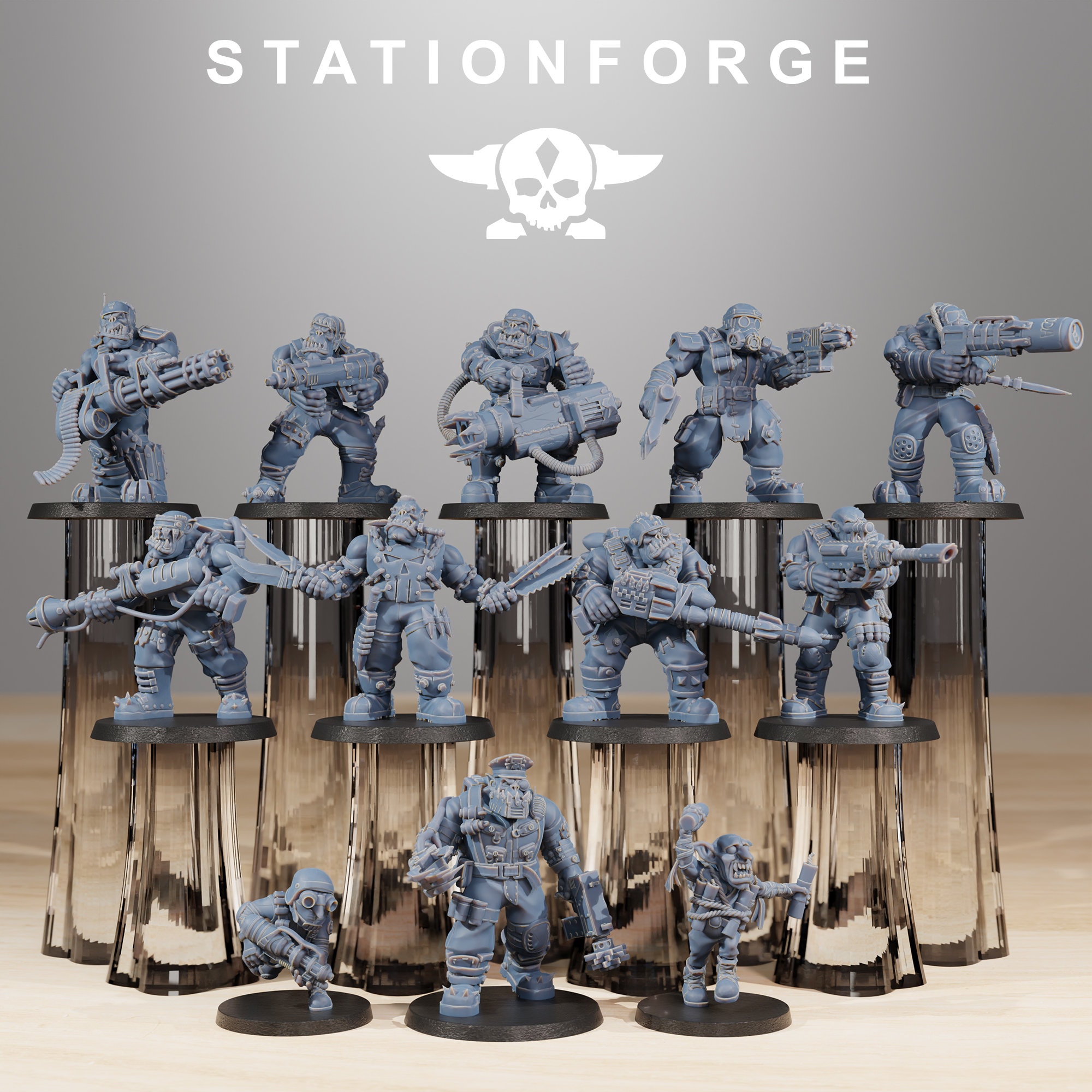 Orkaz: Skillaz - 12 Models - Station Forge - Etsy