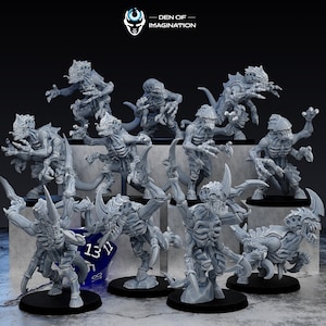 Hive Kelth: Sprogs & Sprinters - Zerg Swarm - Tyrannical - Single Model - Squad of 5 - Den of Imagination
